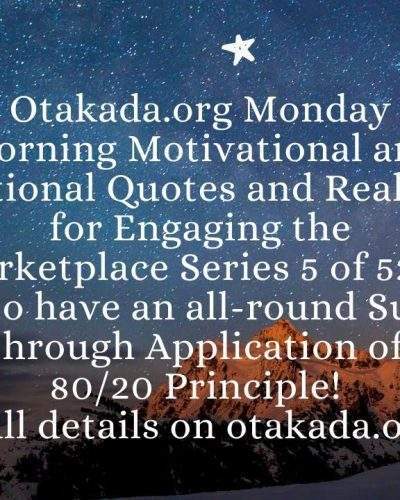 How to have an all round Success through Application of 80/20 Principle!