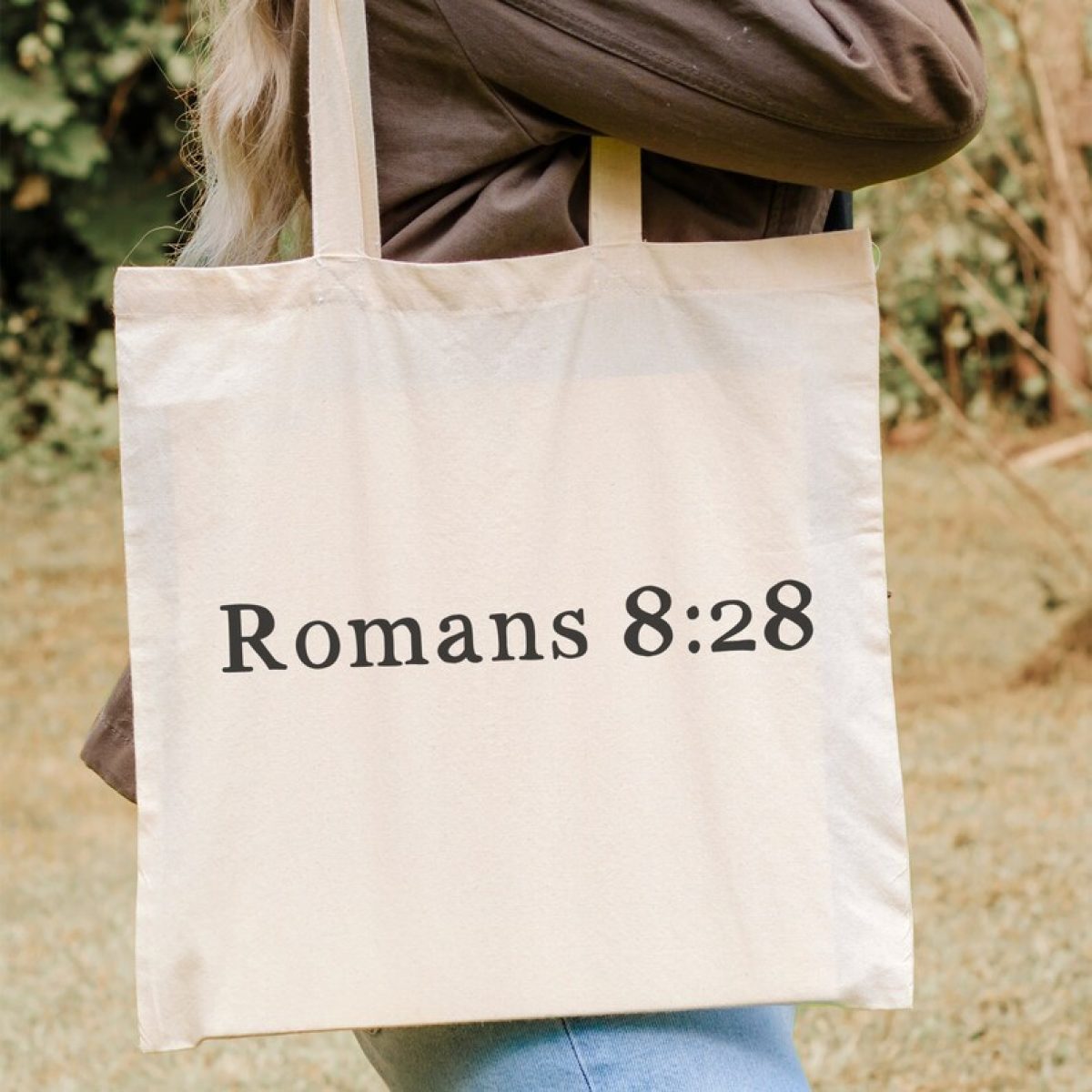 bible verse tote bag christian gifts canvas shopping tote bag 1 2