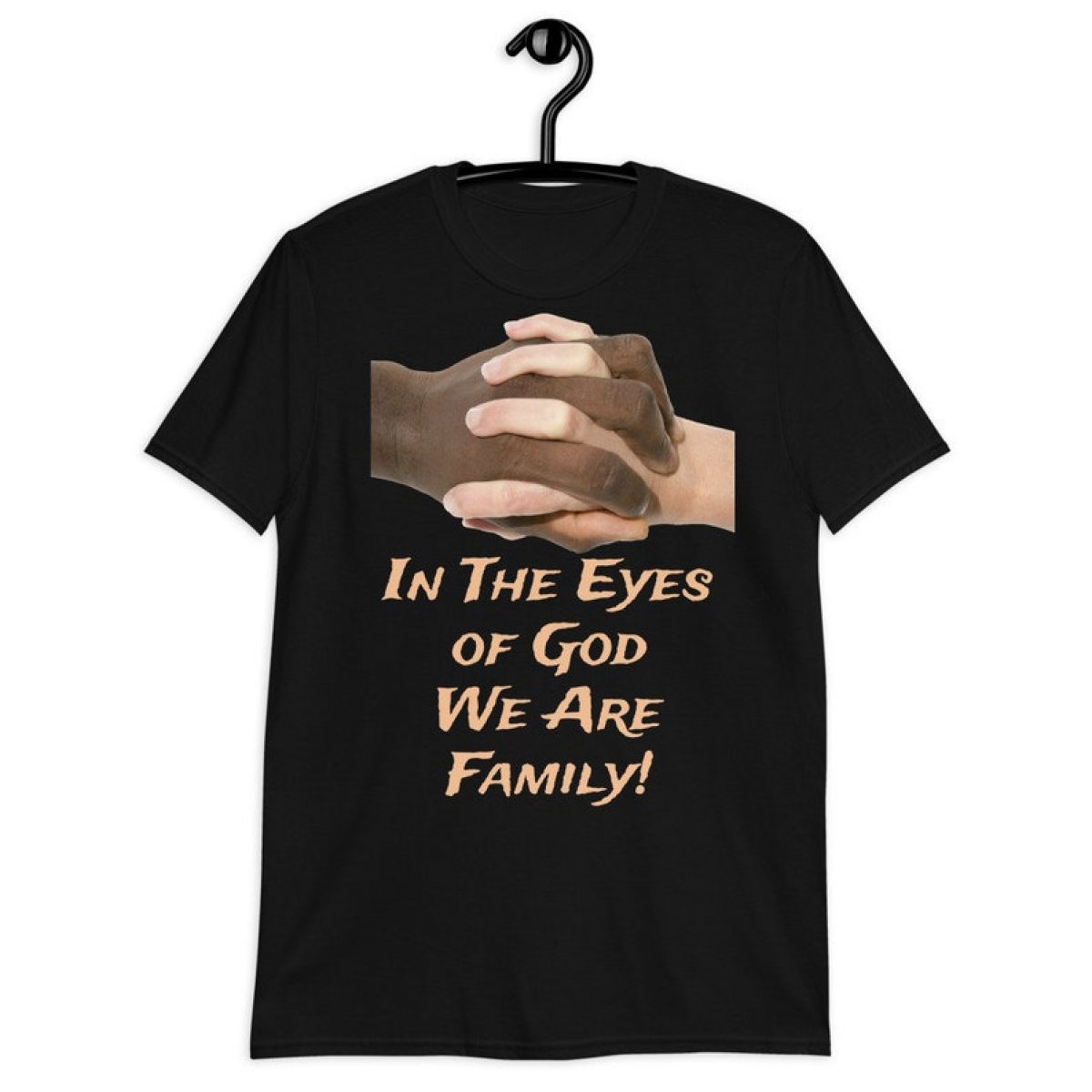 in the eyes of god we are family short sleeve unisex t shirt by the right 8
