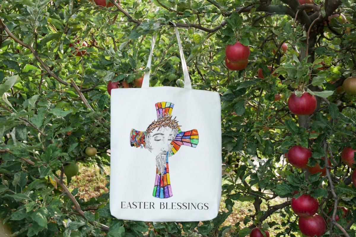 religious he has risen matthew 28 6 shopping bag stained glass window tote