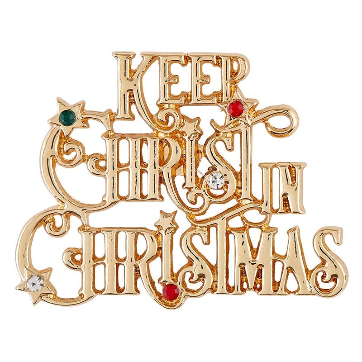 keep christ in christmas pin