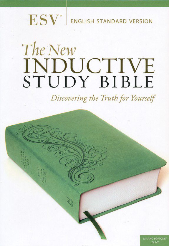 the esv new inductive study bible milano softone green