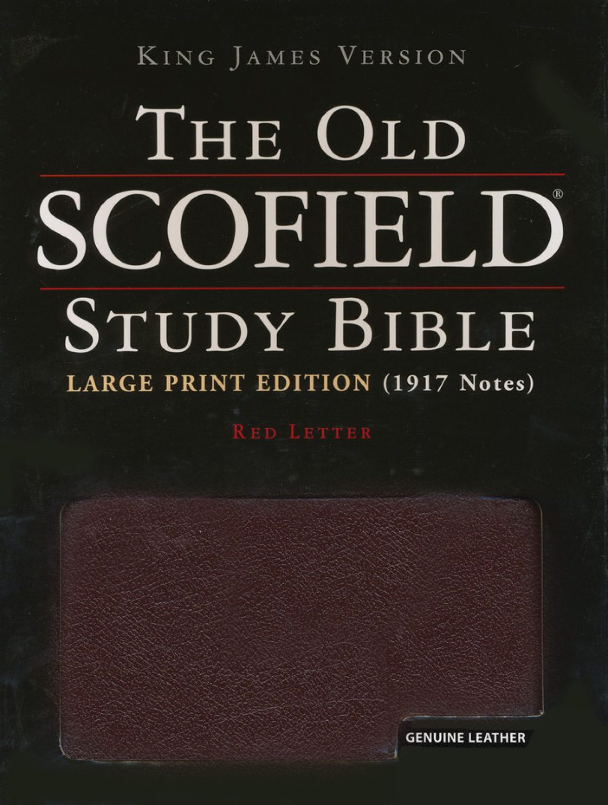 the old scofield study bible kjv large print edition genuine leather