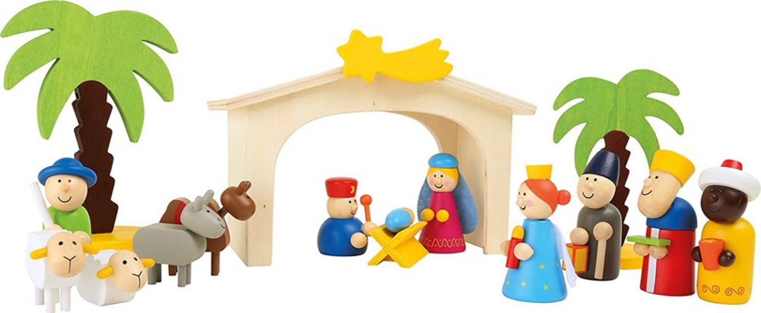 wooden manger set 1