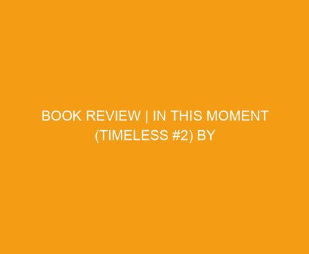 Book Review | In This Moment (Timeless #2) by Gabrielle Meyer