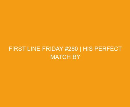 First Line Friday #280 | His Perfect Match by Aminata Coote