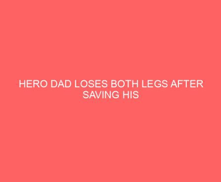 Hero Dad Loses Both Legs After Saving His Daughters in a Snow Blower Accident