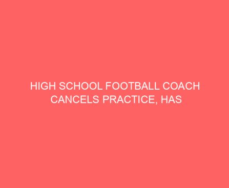 High School Football Coach Cancels Practice, Has Players Shovel Snow for Elderly Neighbors
