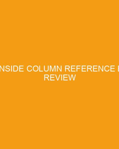 LSB Inside Column Reference Bible Review