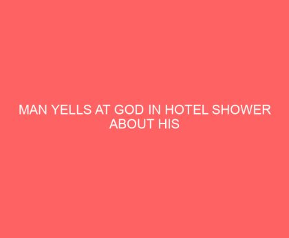 Man Yells at God in Hotel Shower About His Wife—When He Lays in Bed Inches Away From Her, He Knows What He Has to Do