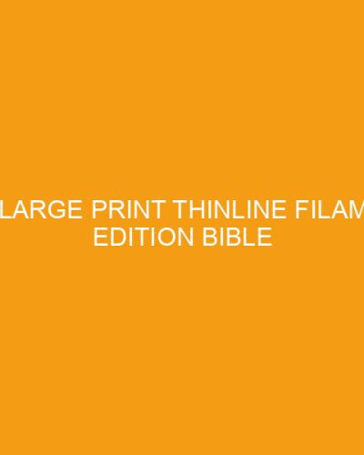 NLT Large Print Thinline Filament Edition Bible in Olive Green Leather Review