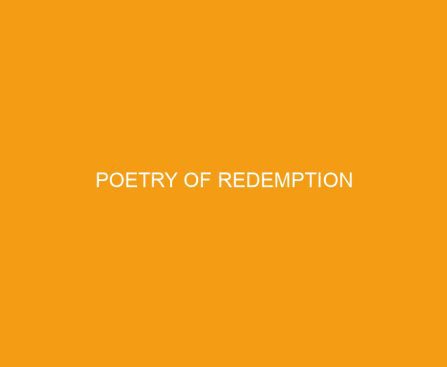 Poetry of Redemption
