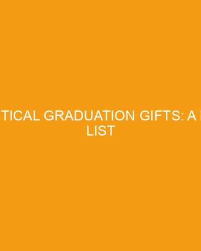 Practical Graduation Gifts: A Book List