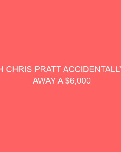 Watch Chris Pratt Accidentally Give Away a $6,000 Trip on “Live With Kelly” & Step Up Like a CHAMP