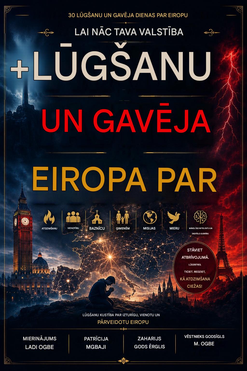Pray4Nations : 30 LŪGŠANU UN GAVĒJA DIENAS PAR EIROPU Tēma: Lai nāk Tava Valstība Eiropā Pray4Nations 2. sērija