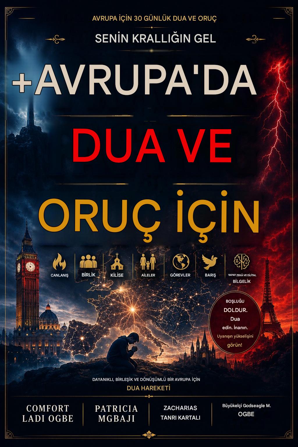 Pray4Nations : AVRUPA İÇİN 30 GÜNLÜK DUA VE ORUÇ Tema: Senin Krallığın Avrupa'ya Gelsin Pray4Nations Serisi 2